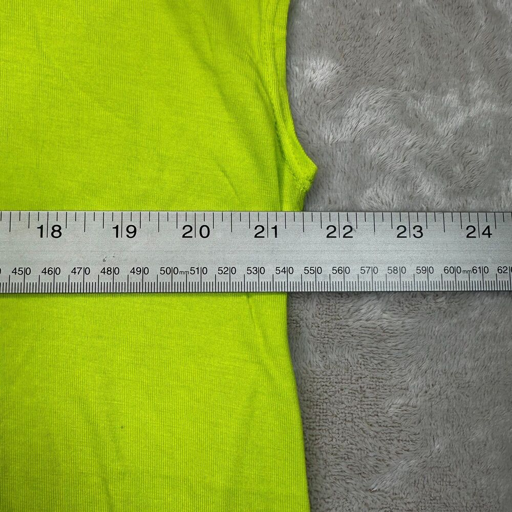 NWT Rise by LuLaRoe Women's Large Lime Green Fearlessly Authentic Muscle Top - Picture 9 of 11